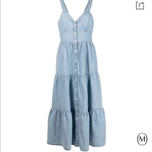 Sabine Cotton Chambray Midi Sundress